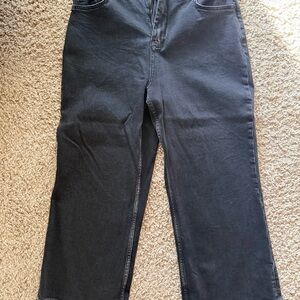 Pilcro Black Straight-Leg Women's Jeans